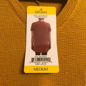 Adrianna Papell Size M Golden Yellow